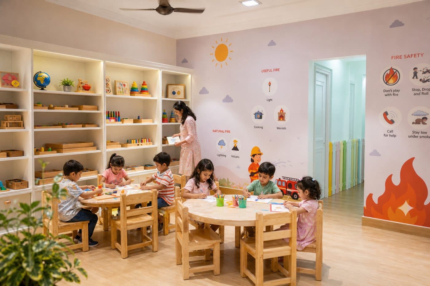 PP1 (LKG) programme — children learning at WISH Preschool