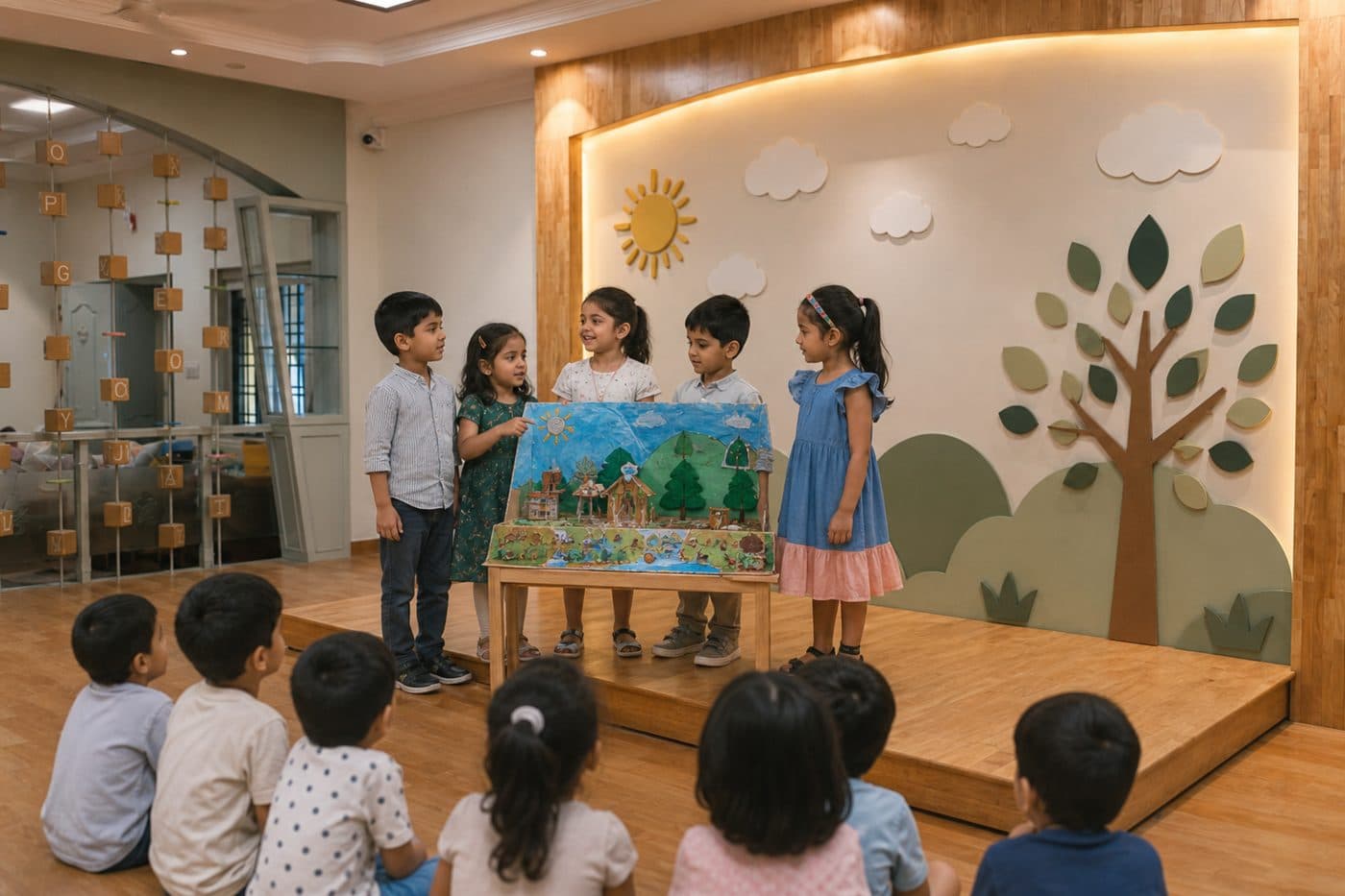 PP2 (UKG) programme — children learning at WISH Preschool